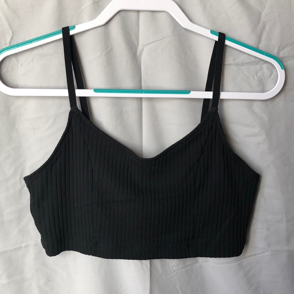 Aerie crop top / bra with built in camisole bra